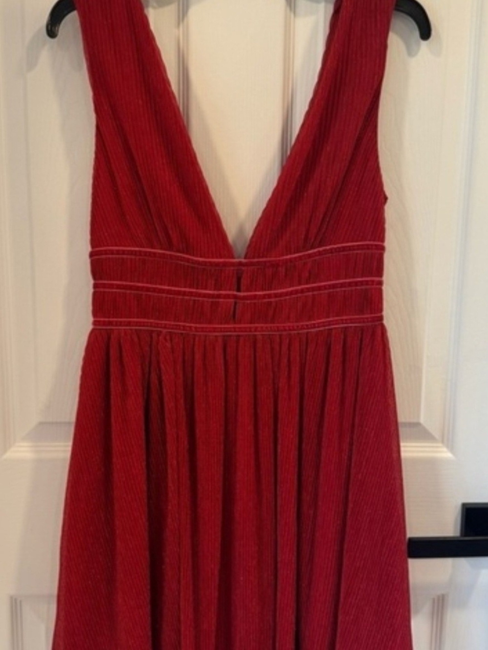 Lulu's NWT Smokeshow Metallic Red Mini Dress XL